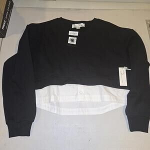 VINTAGE HAVANA Pullover Top Layered Mountain Mist S